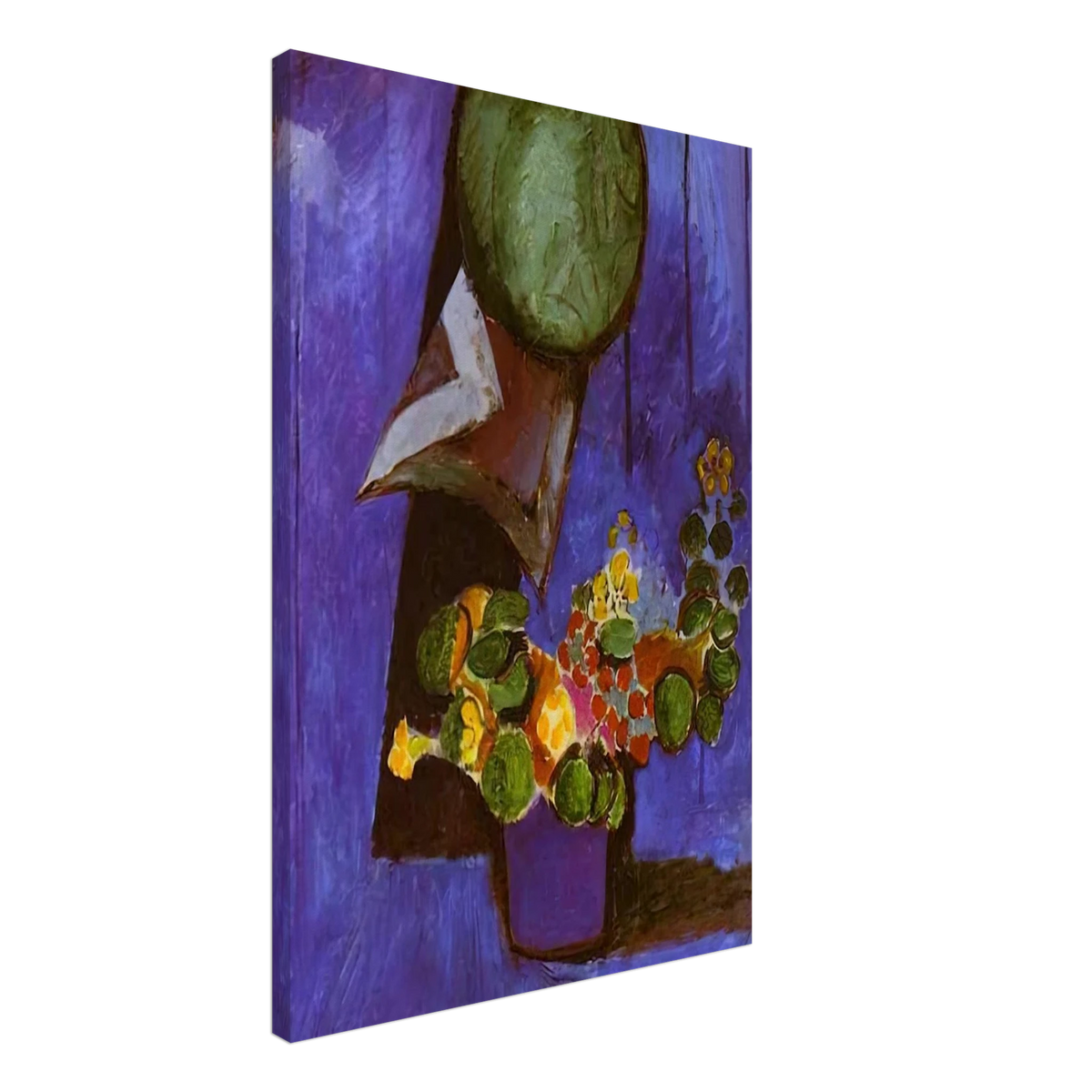 FLOWERS AND CERAMIC PLATE Canvas | Henri Matisse Canvas | Henri Matisse Print