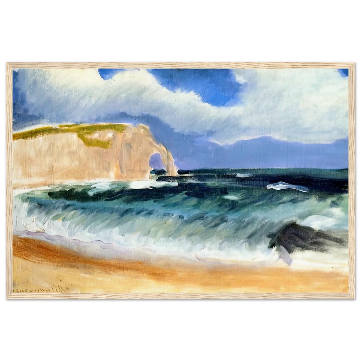 GALE AT ETRETAT 1920 Framed Poster | Henri Matisse Framed Prints Wall Art | Henri Matisse Print