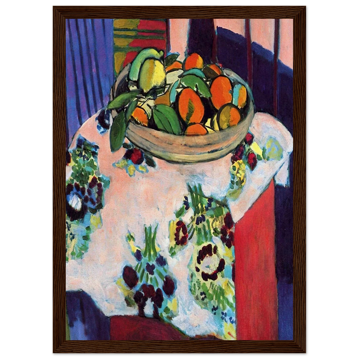 BASKET WITH ORANGES 1913 Framed Poster | Henri Matisse Framed Prints Wall Art | Henri Matisse Print