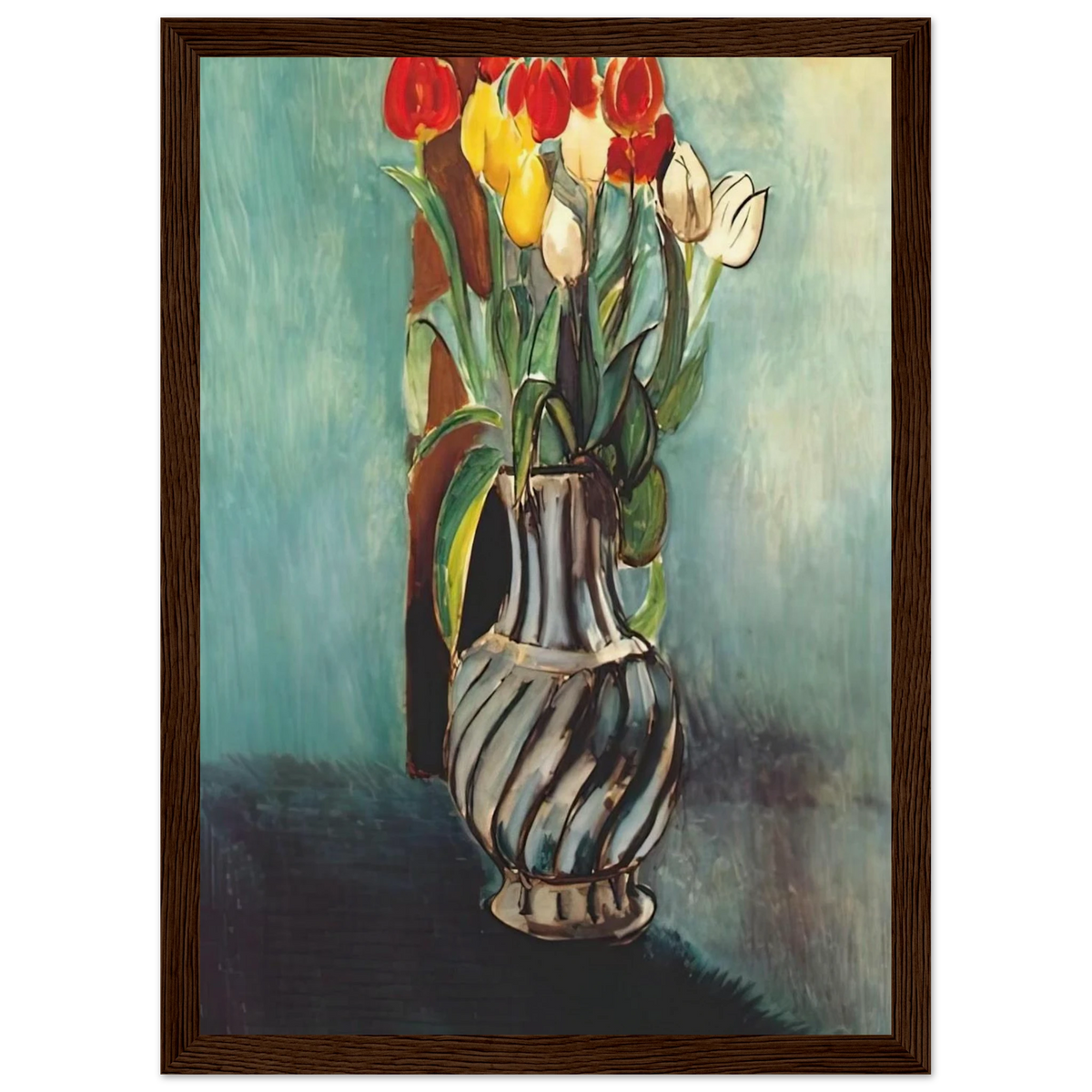 ME MYSELF STENDHAL VASE OF TULIPS 1914 Framed Poster | Henri Matisse Framed Prints Wall Art | Henri Matisse Print