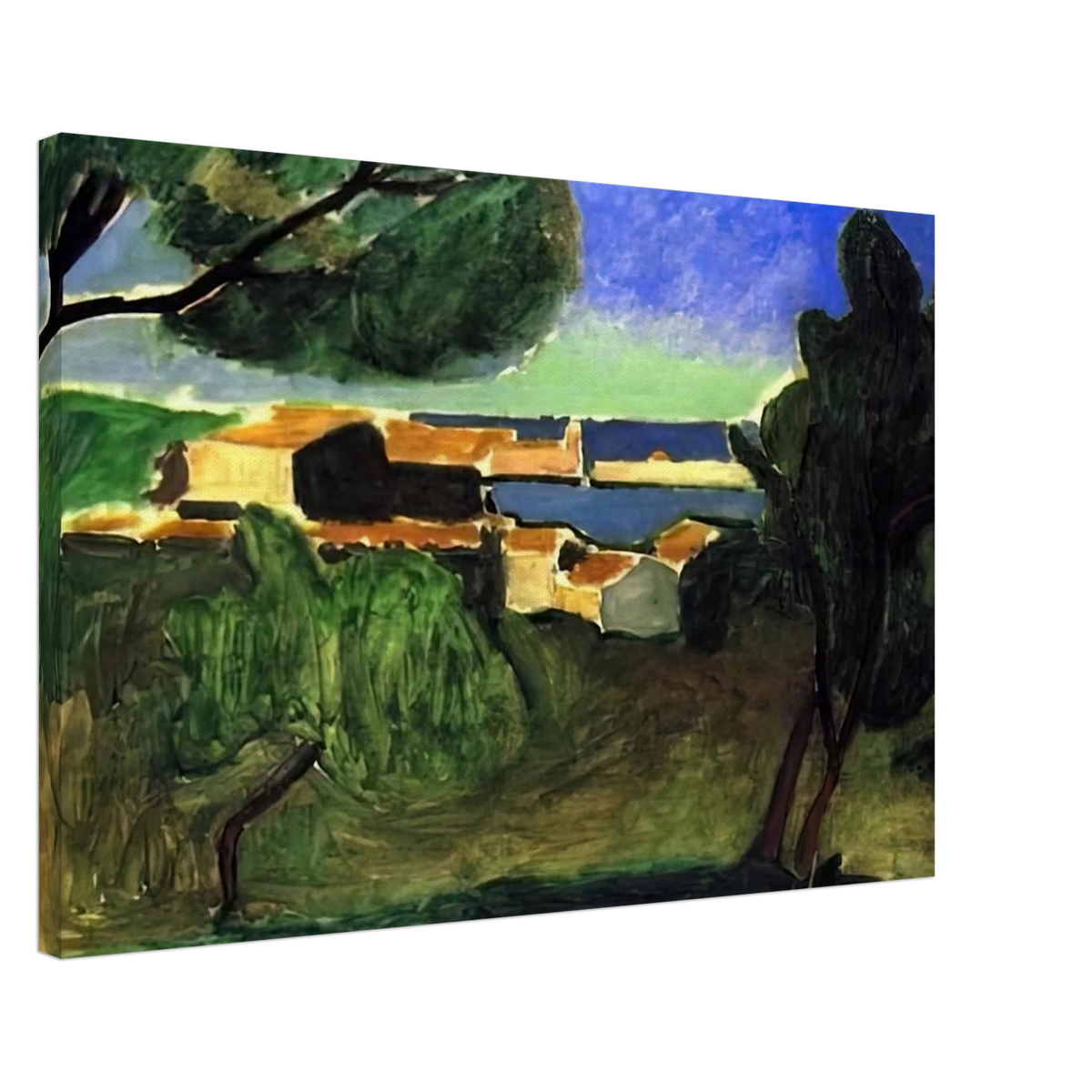 LANDSCAPE AT COLLIOURE III 1907 Canvas | Henri Matisse Canvas | Henri Matisse Print