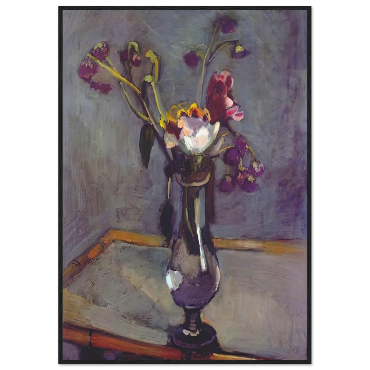 BOUQUET ON A BAMBOO TABLE 1903 Framed Poster | Henri Matisse Framed Prints Wall Art | Henri Matisse Print