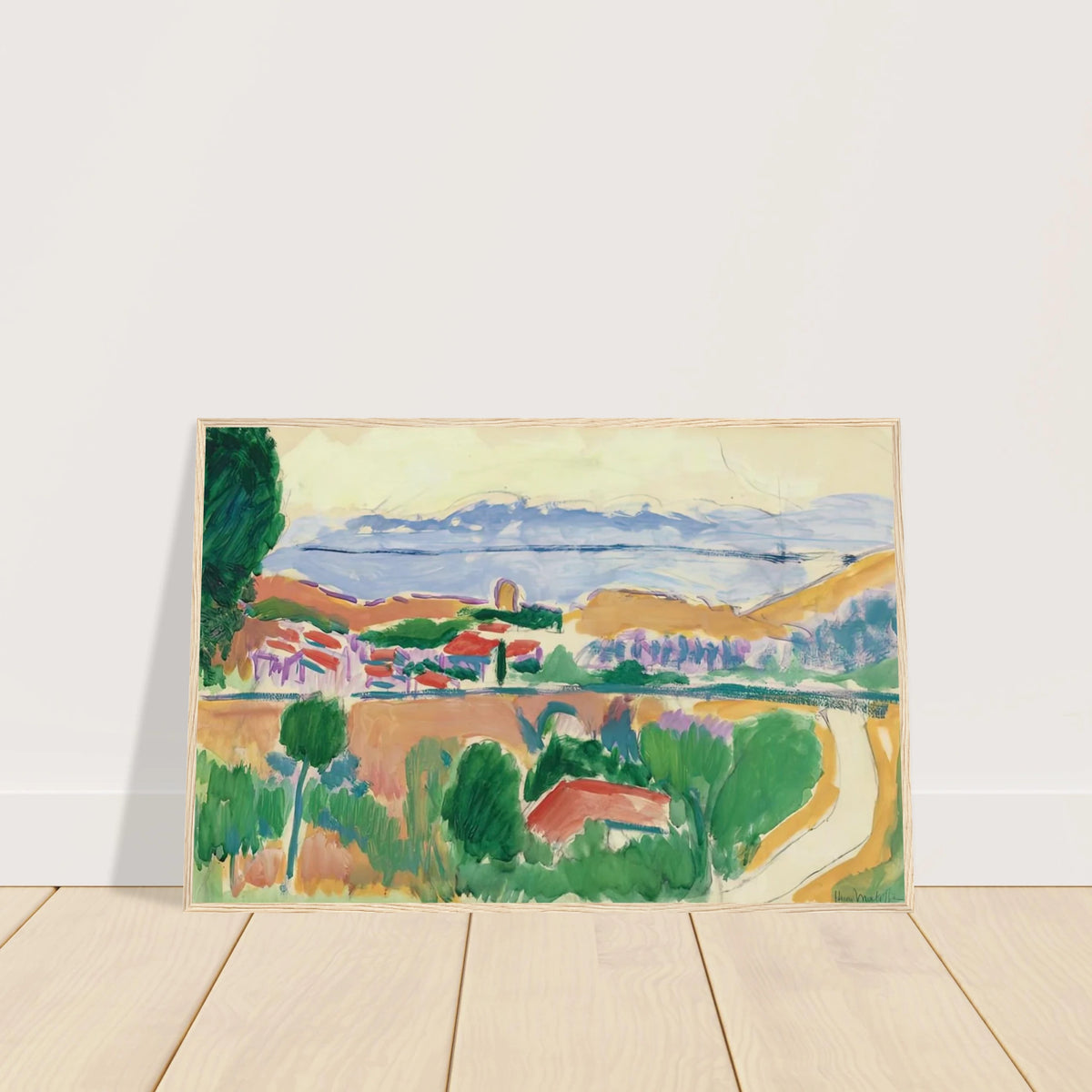 VUE DE COLLIOURE 1906 Framed Poster | Henri Matisse Framed Prints Wall Art | Henri Matisse Print