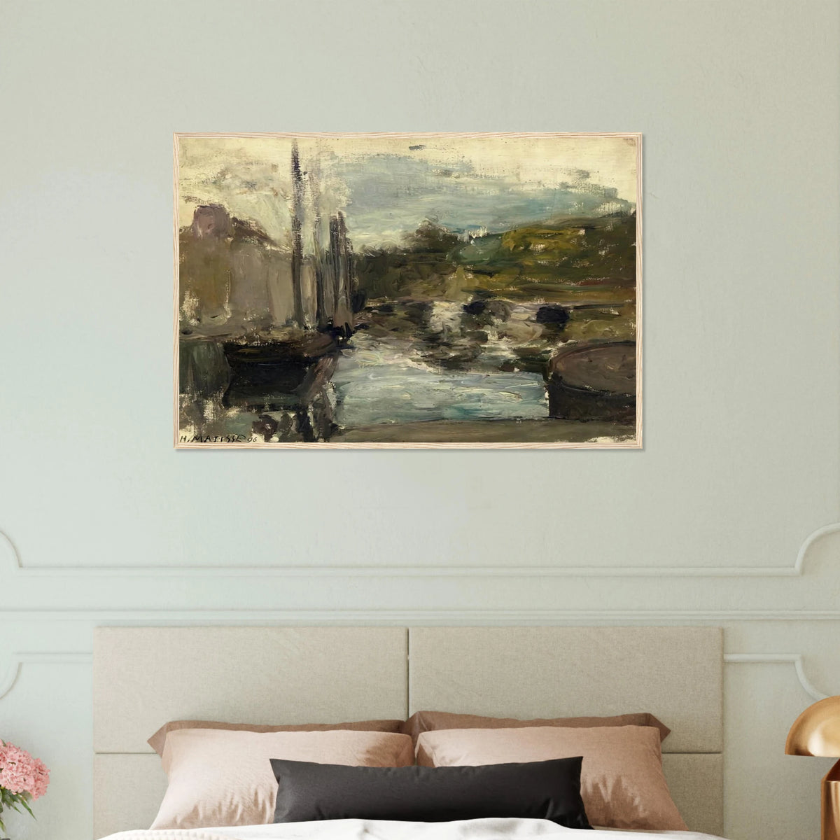 BRITTANY ALSO KNOWN AS BOAT 1896 Framed Poster | Henri Matisse Framed Prints Wall Art | Henri Matisse Print