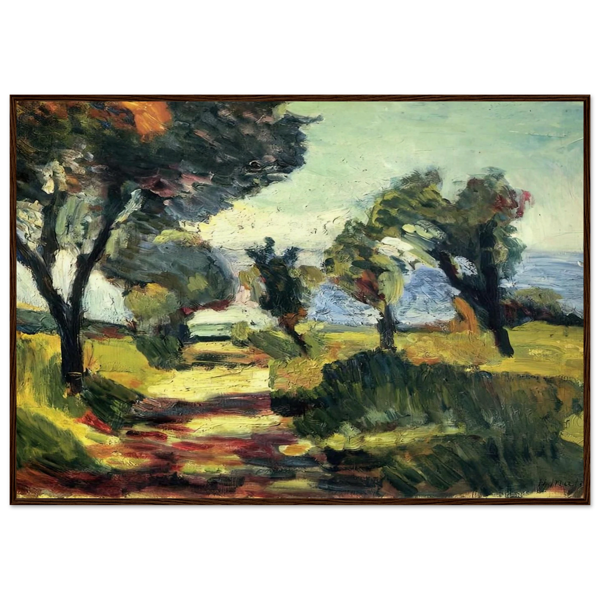 OLIVE TREES 1898 Framed Poster | Henri Matisse Framed Prints Wall Art | Henri Matisse Print
