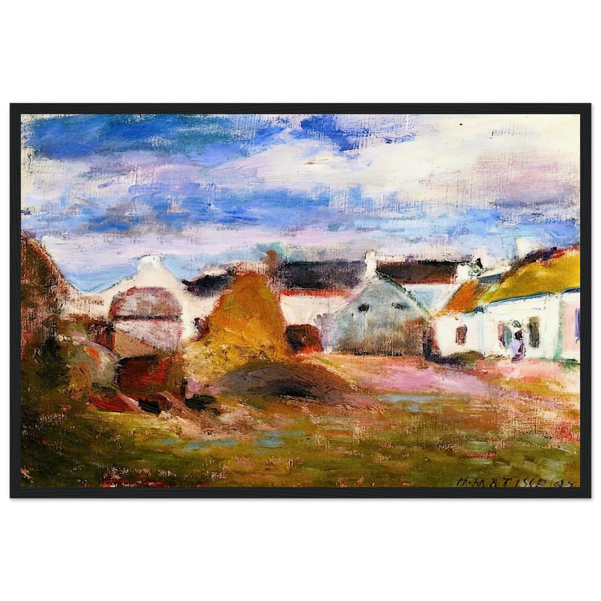 FARMYARD IN BRITTANY 1897 Framed Poster | Henri Matisse Framed Prints Wall Art | Henri Matisse Print