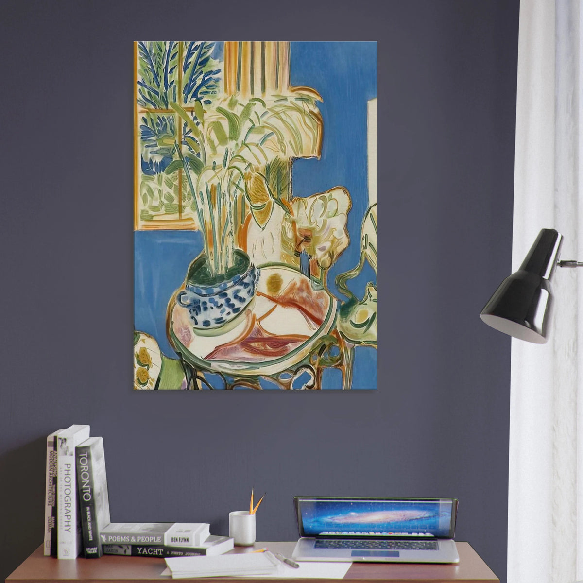 BLUE INTERIOR 1947 Canvas | Henri Matisse Canvas | Henri Matisse Print