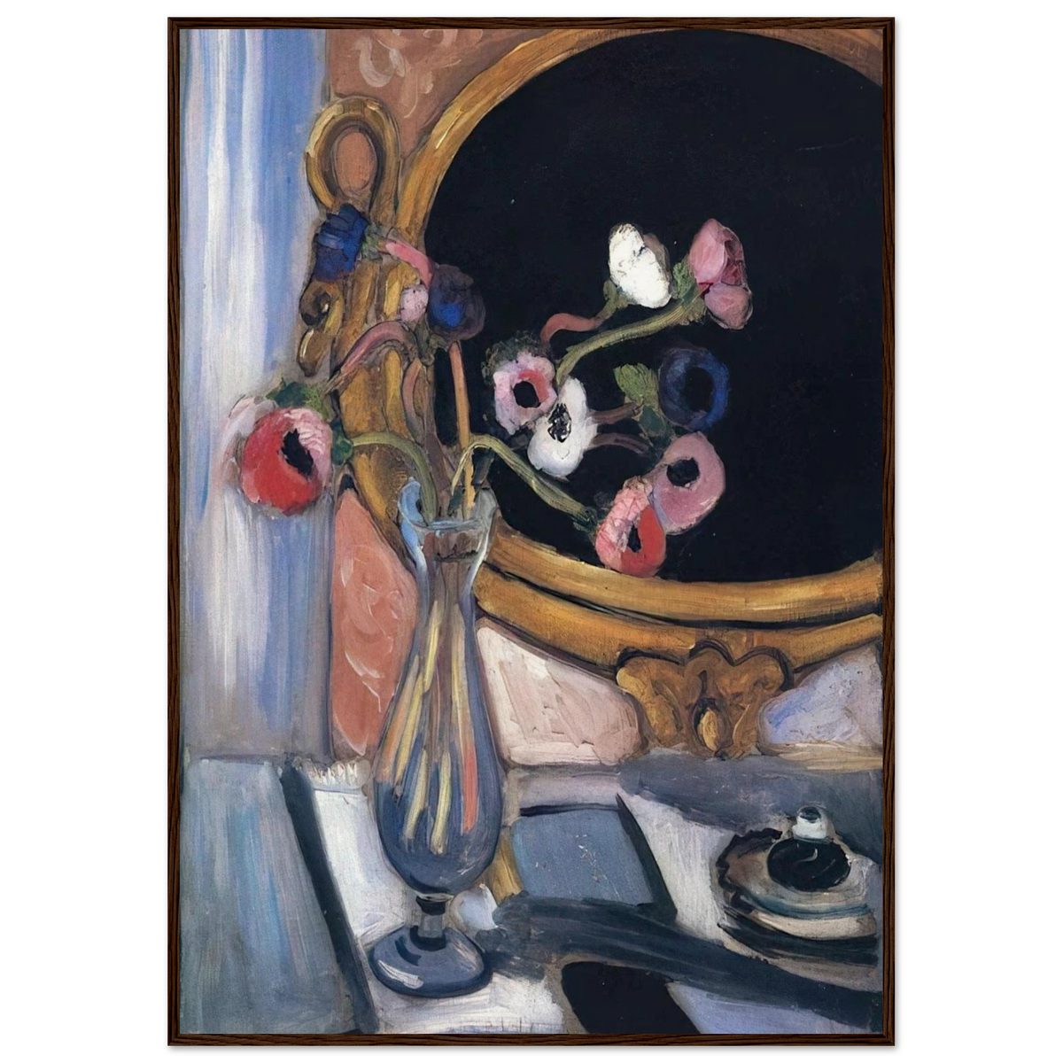 ANEMONE AND MIRROR 1920 Framed Poster | Henri Matisse Framed Prints Wall Art | Henri Matisse Print