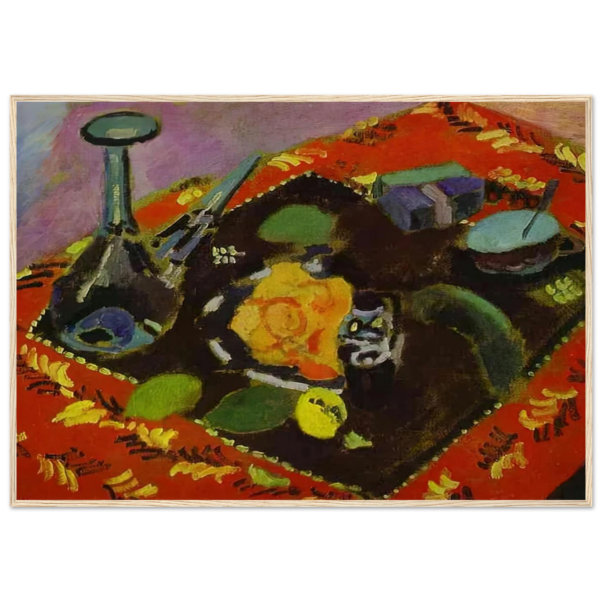 DISHES AND FRUIT 1906 Framed Poster | Henri Matisse Framed Prints Wall Art | Henri Matisse Print
