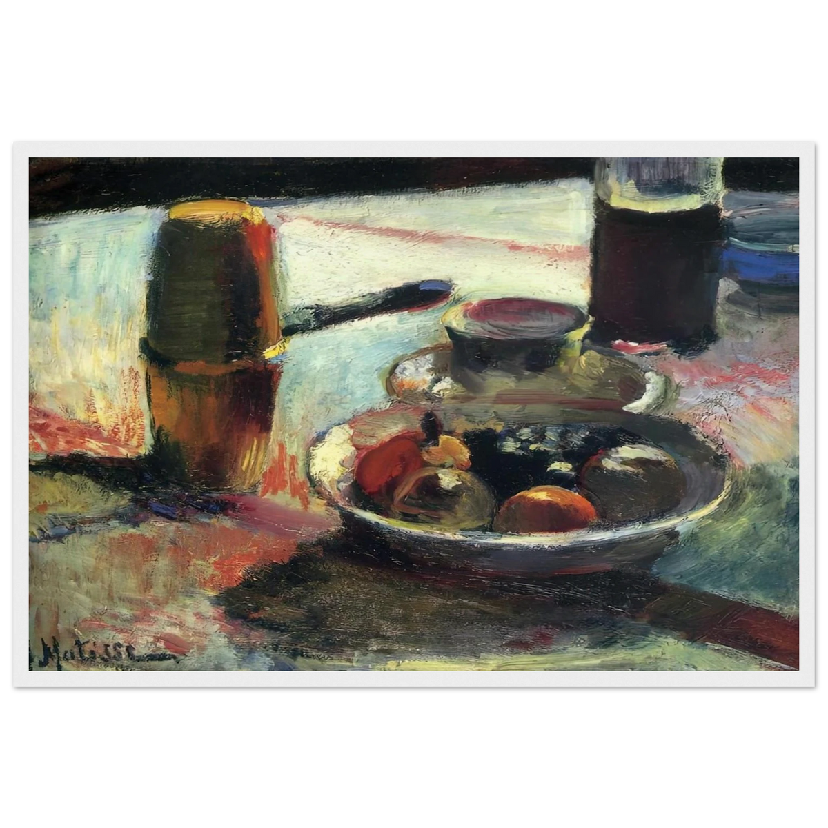 FRUIT AND COFFEE POT Framed Poster | Henri Matisse Framed Prints Wall Art | Henri Matisse Print