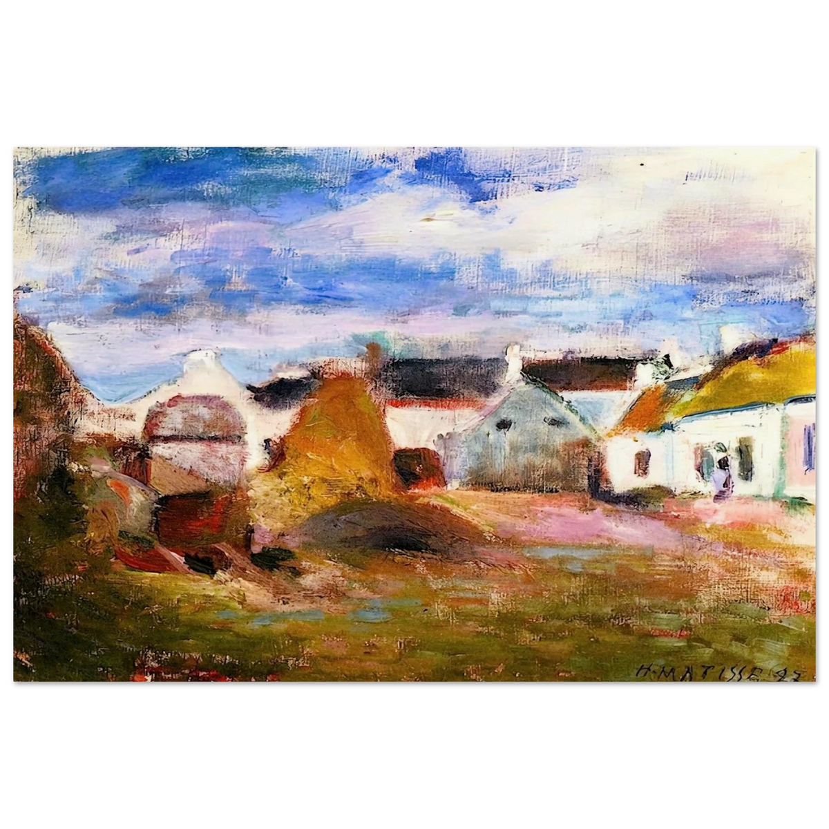 FARMYARD IN BRITTANY 1897 Poster | Henri Matisse Poster | Henri Matisse Print