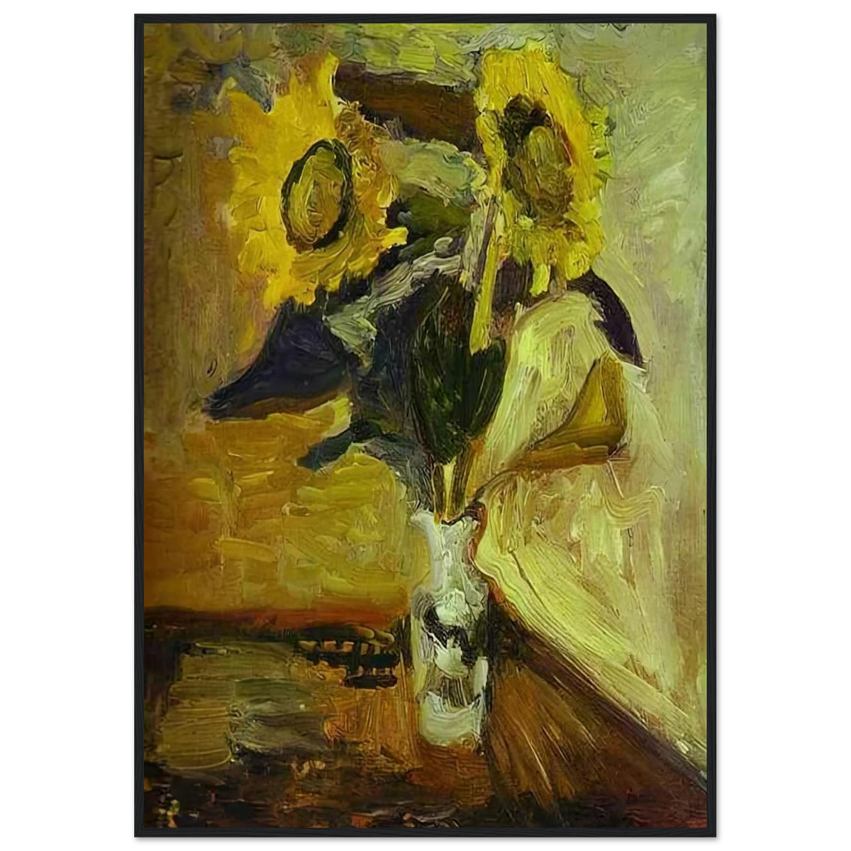 VASE OF SUNFLOWERS 1898 Framed Poster | Henri Matisse Framed Prints Wall Art | Henri Matisse Print