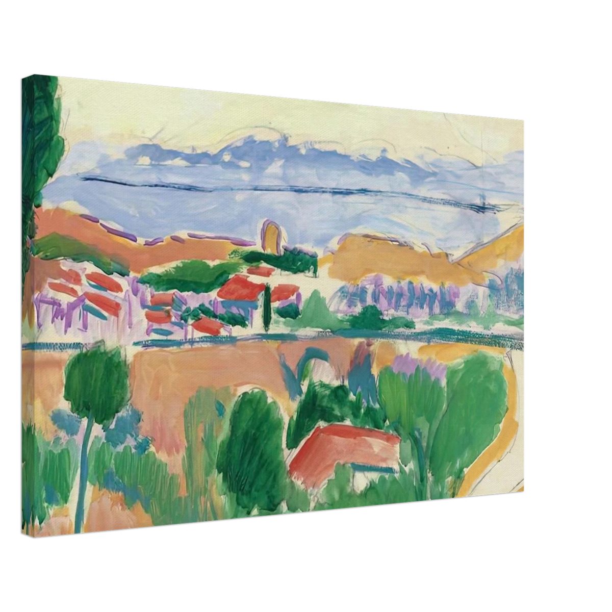 VUE DE COLLIOURE 1906 Canvas | Henri Matisse Canvas | Henri Matisse Print