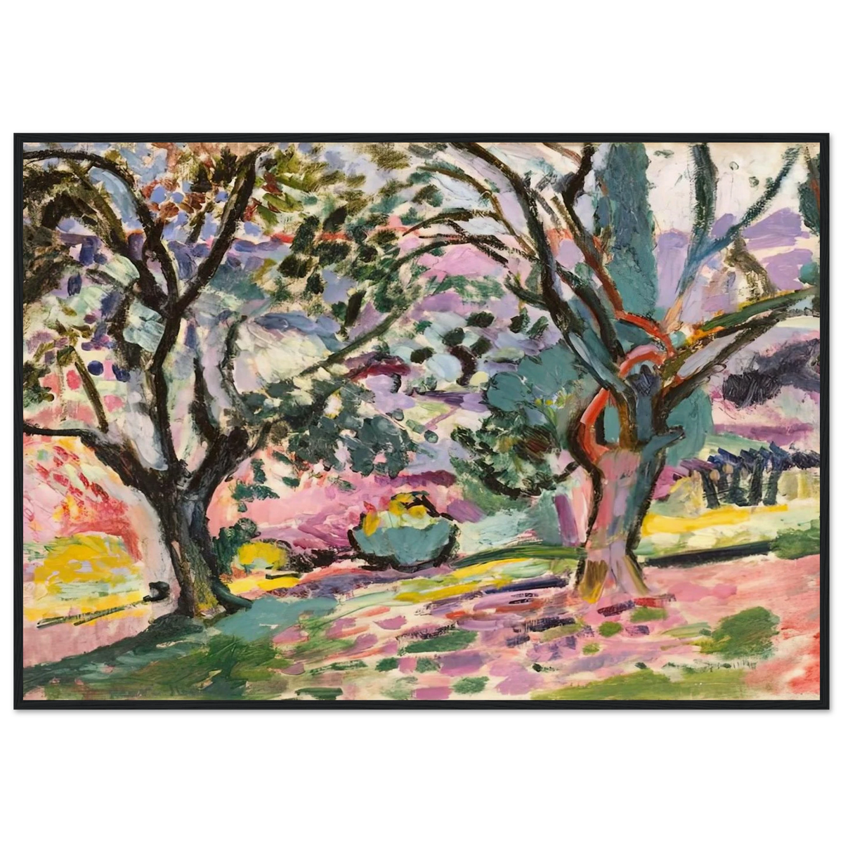 OLIVE TREES AT COLLIOURE 1906 Framed Poster | Henri Matisse Framed Prints Wall Art | Henri Matisse Print