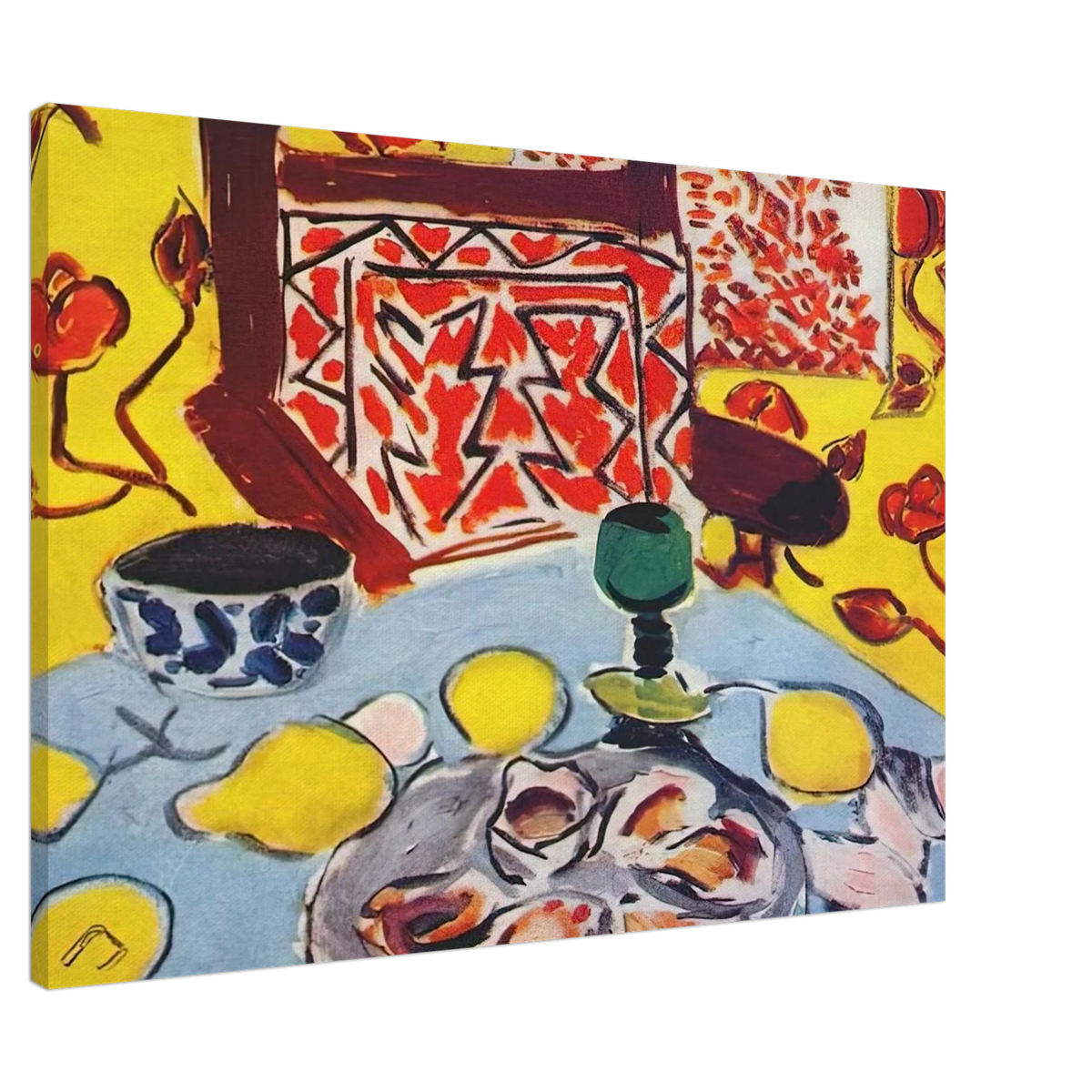 OYSTERS AND WOODEN ARMCHAIR 1943 Canvas | Henri Matisse Canvas | Henri Matisse Print