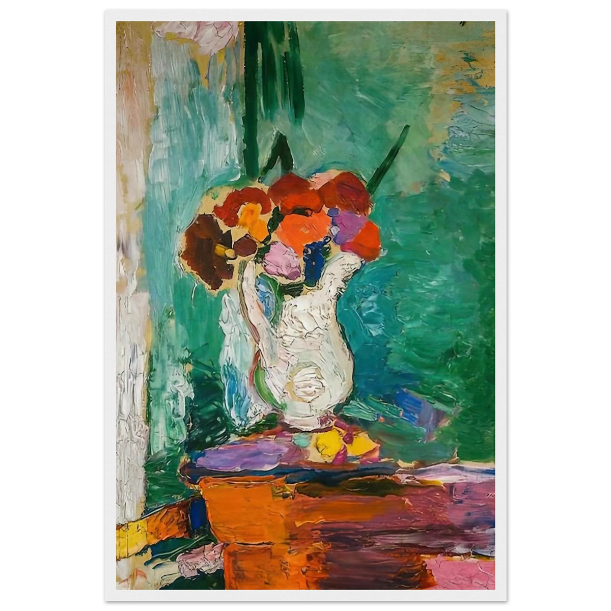 FLOWERS 1907 Framed Poster | Henri Matisse Framed Prints Wall Art | Henri Matisse Print