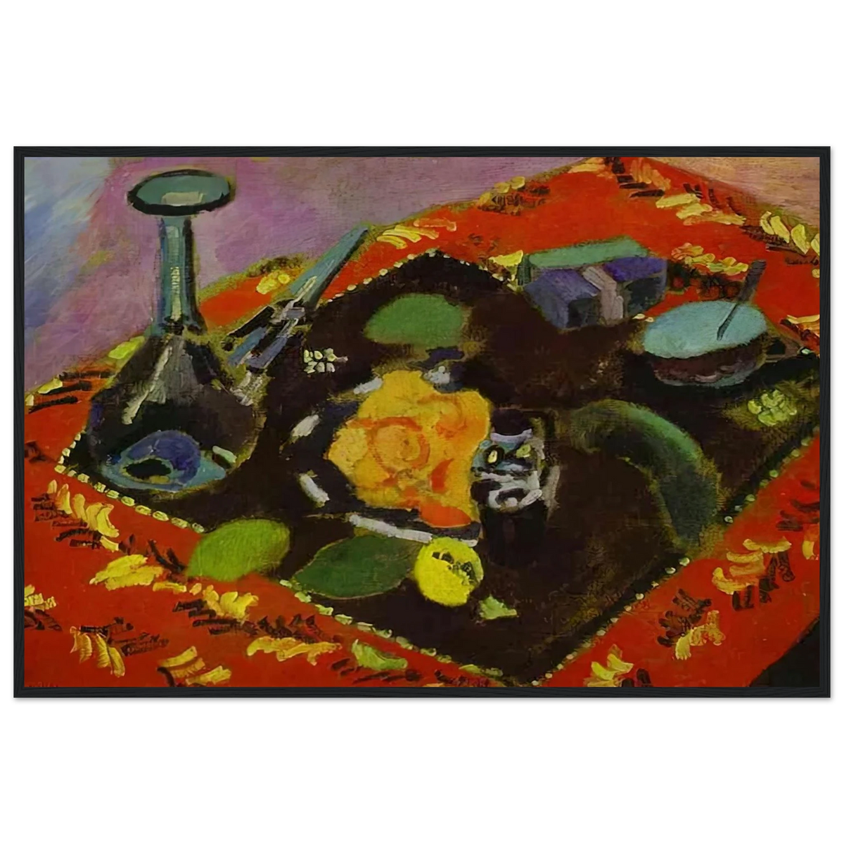 DISHES AND FRUIT 1906 Framed Poster | Henri Matisse Framed Prints Wall Art | Henri Matisse Print
