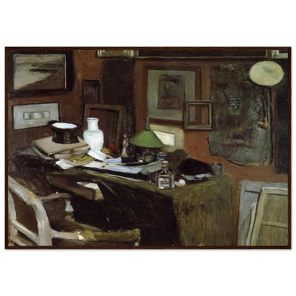 INTERIOR WITH A TOP HAT 1896 Framed Poster | Henri Matisse Framed Prints Wall Art | Henri Matisse Print