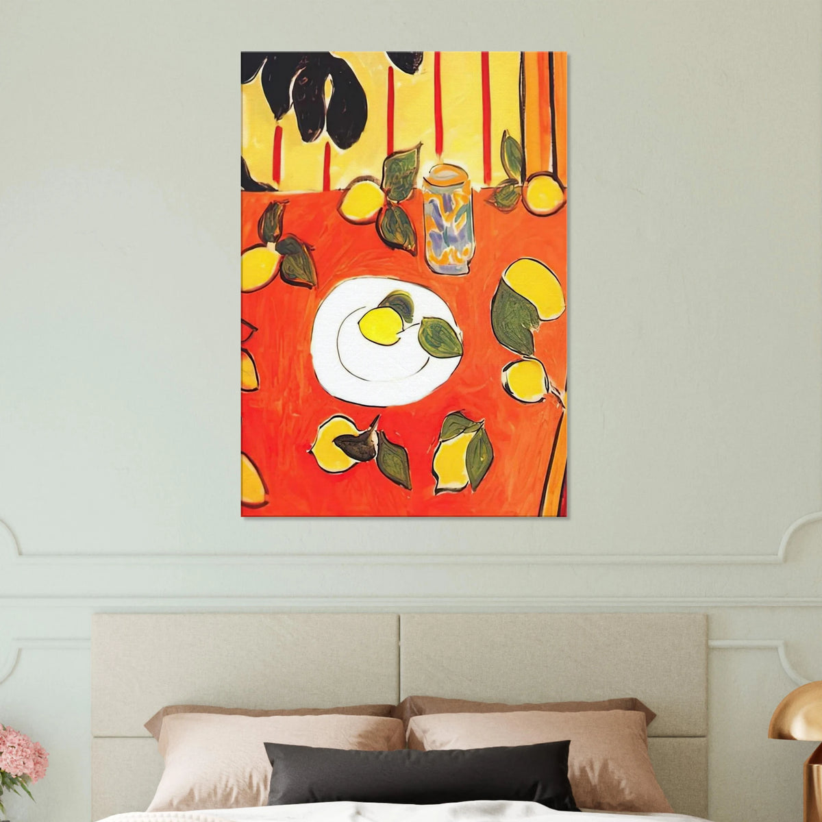 BLACK PHILODENDRON AND LEMONS 1943 Canvas | Henri Matisse Canvas | Henri Matisse Print