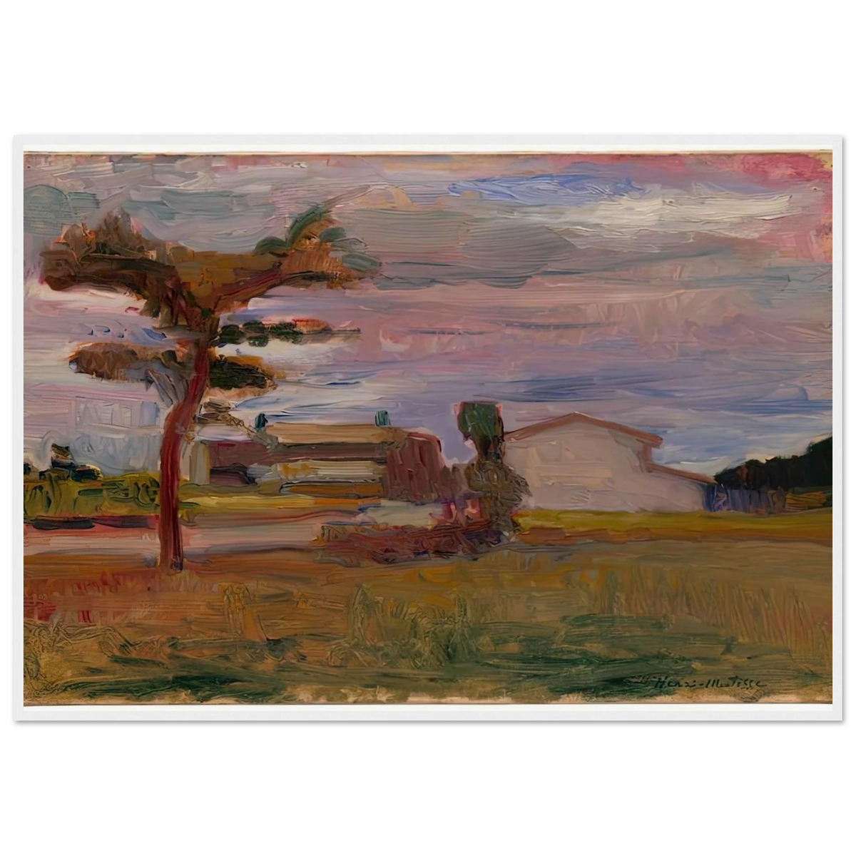 CORSICAN LANDSCAPE 1898 Framed Poster | Henri Matisse Framed Prints Wall Art | Henri Matisse Print