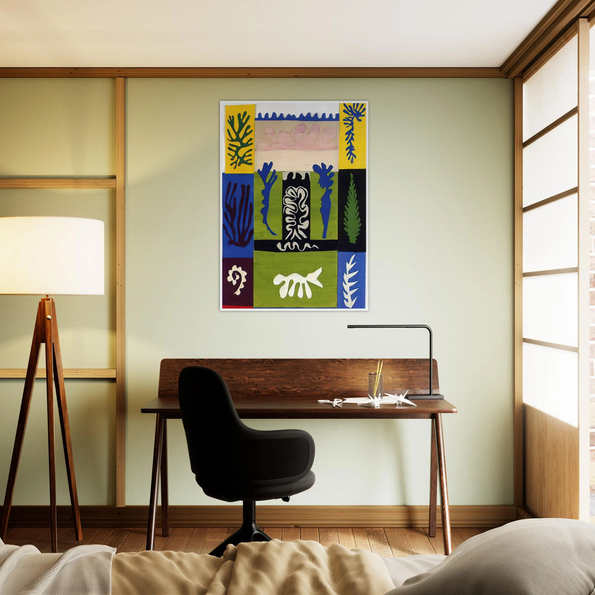 CUT OUTS 5 Framed Poster | Henri Matisse Framed Prints Wall Art | Henri Matisse Print