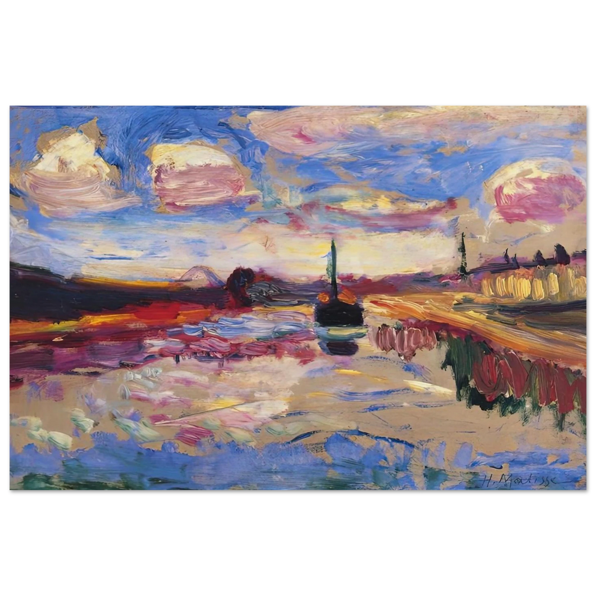 CANAL DU MIDI 1899 Poster | Henri Matisse Poster | Henri Matisse Print