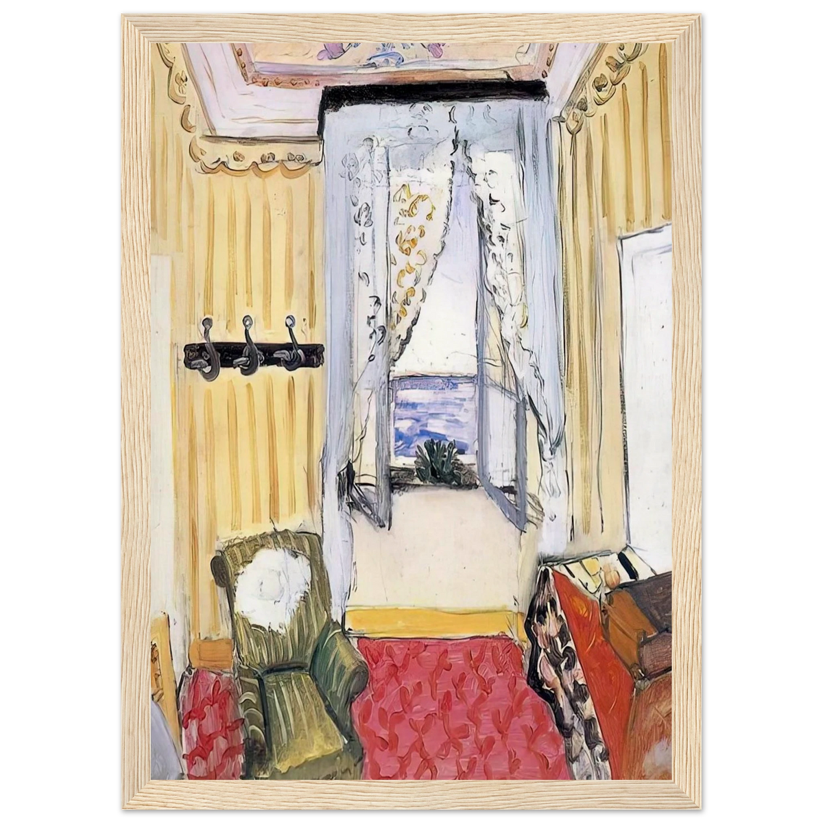 MY ROOM AT THE BEAU RIVAGE 1918 Framed Poster | Henri Matisse Framed Prints Wall Art | Henri Matisse Print