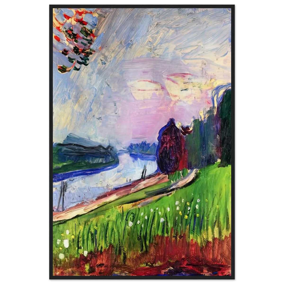 COPSE OF THE BANKS OF THE GARONNE 1900 Framed Poster | Henri Matisse Framed Prints Wall Art | Henri Matisse Print