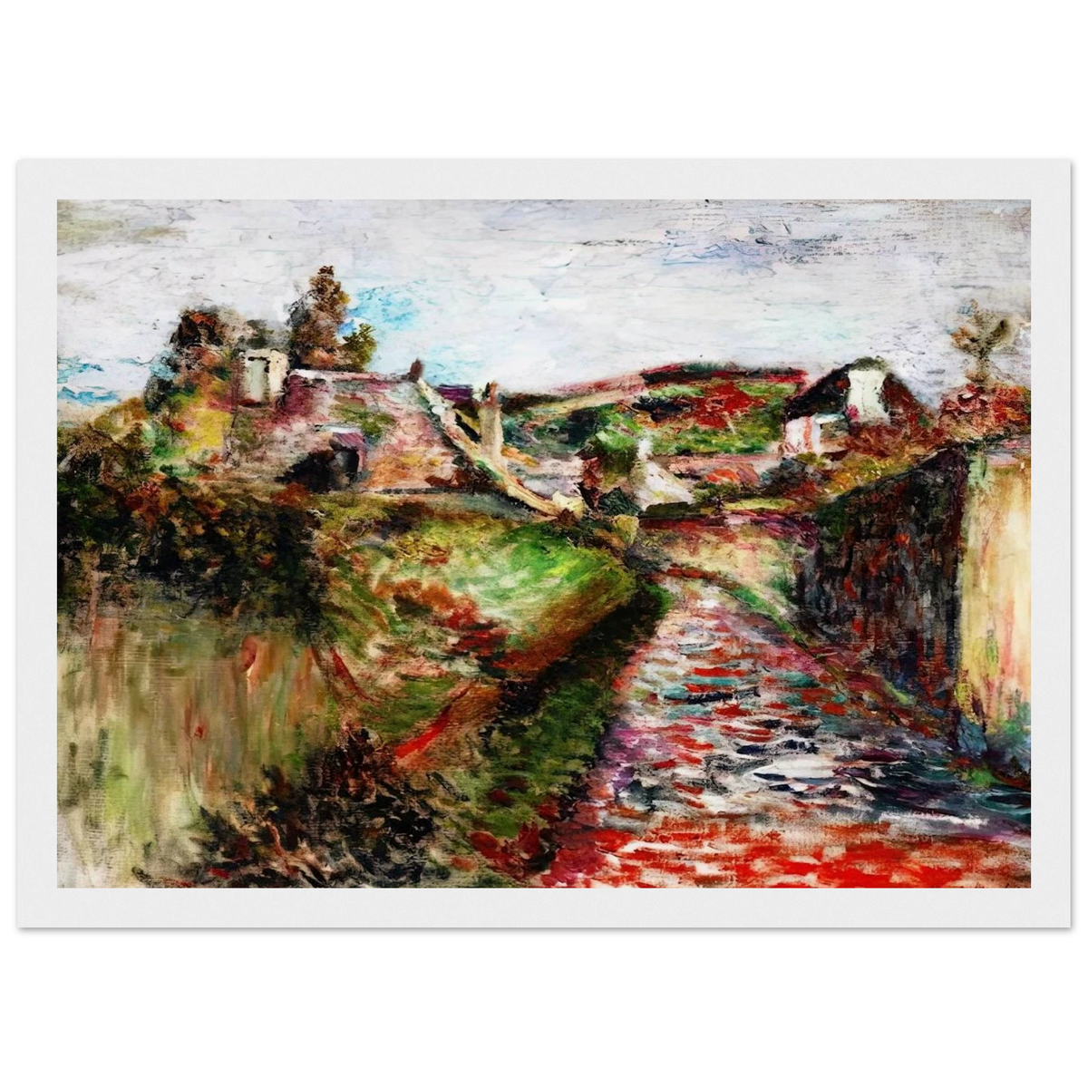 VIEW OF BELLE ILE 1897 Framed Poster | Henri Matisse Framed Prints Wall Art | Henri Matisse Print