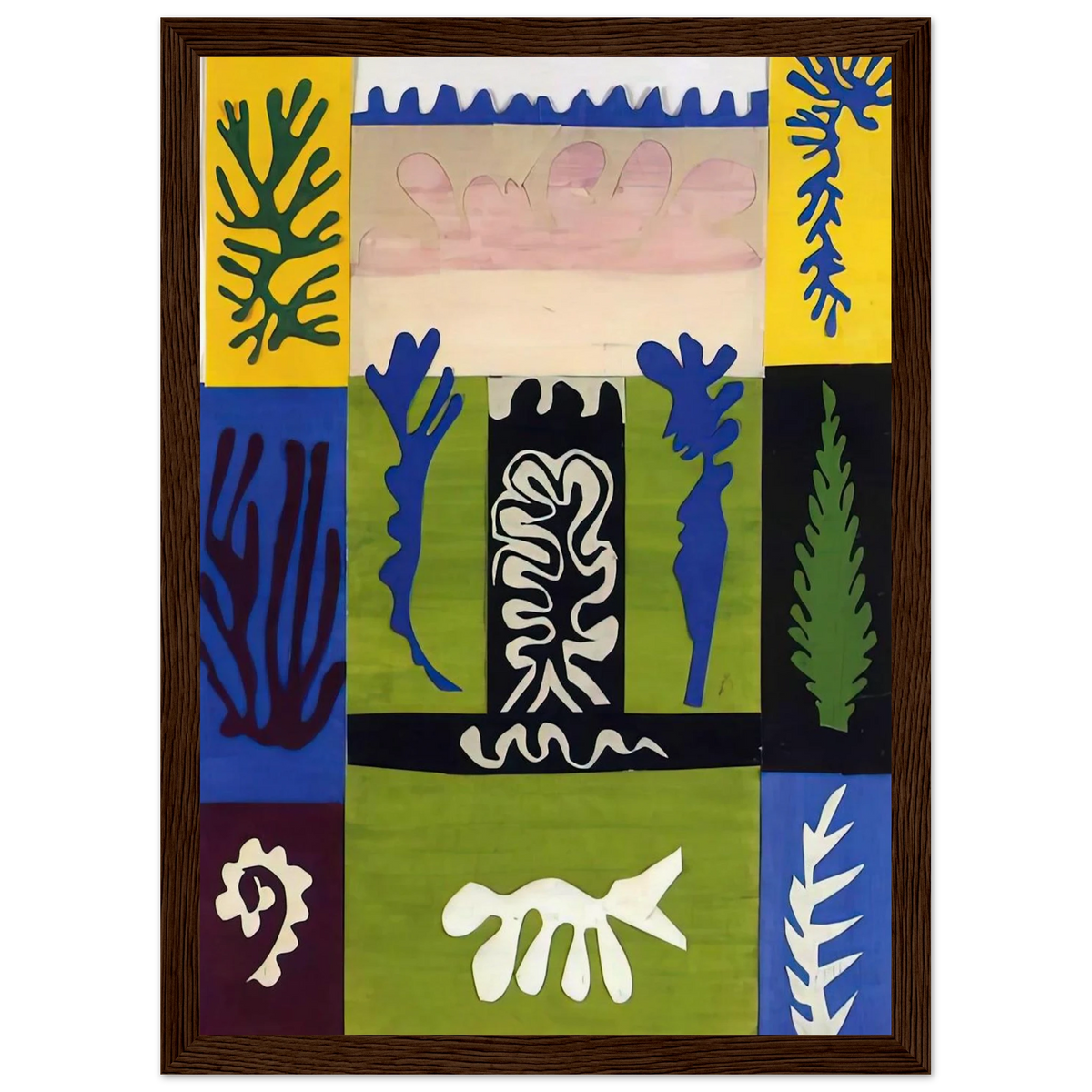 CUT OUTS 5 Framed Poster | Henri Matisse Framed Prints Wall Art | Henri Matisse Print
