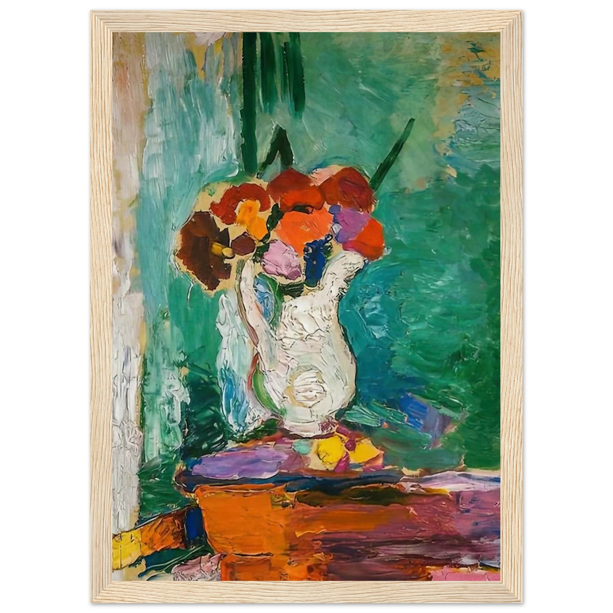 FLOWERS 1907 Framed Poster | Henri Matisse Framed Prints Wall Art | Henri Matisse Print