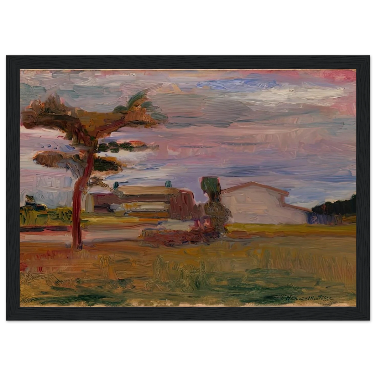 CORSICAN LANDSCAPE 1898 Framed Poster | Henri Matisse Framed Prints Wall Art | Henri Matisse Print