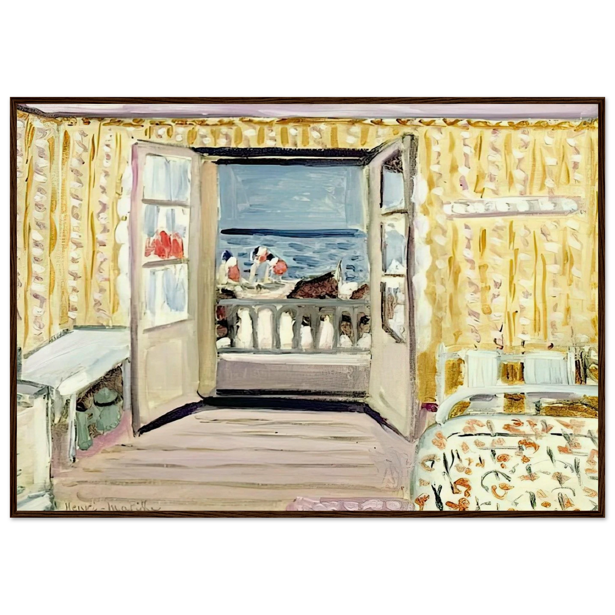INTERIOR JULY 14TH ETRETAT 1920 Framed Poster | Henri Matisse Framed Prints Wall Art | Henri Matisse Print