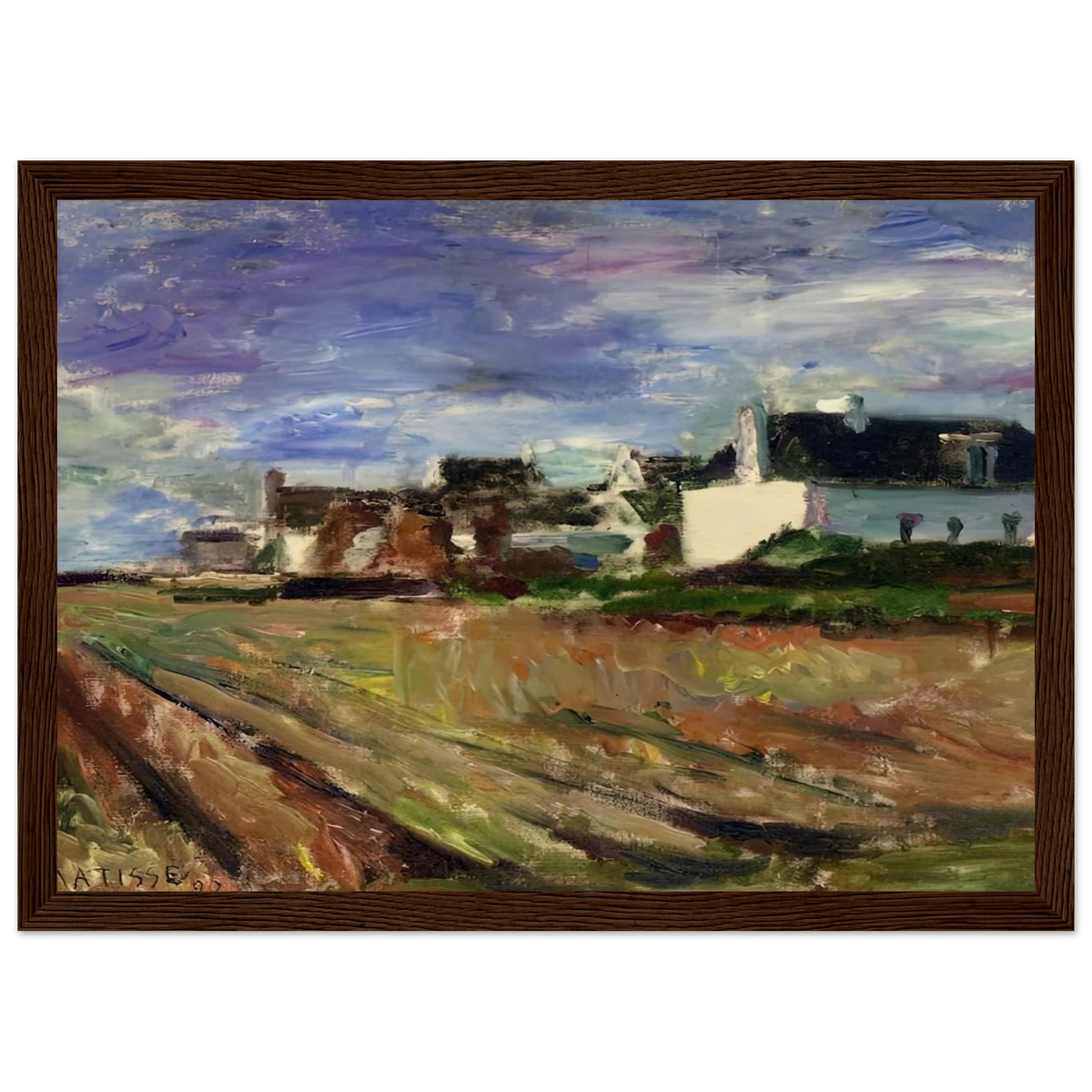 FARMS IN BRITTANY BELLE ILE 1897 Framed Poster | Henri Matisse Framed Prints Wall Art | Henri Matisse Print
