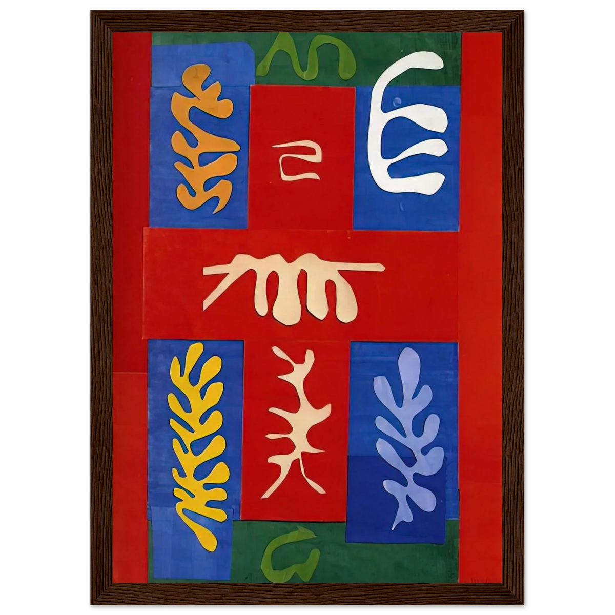 CUT OUTS 4 Framed Poster | Henri Matisse Framed Prints Wall Art | Henri Matisse Print