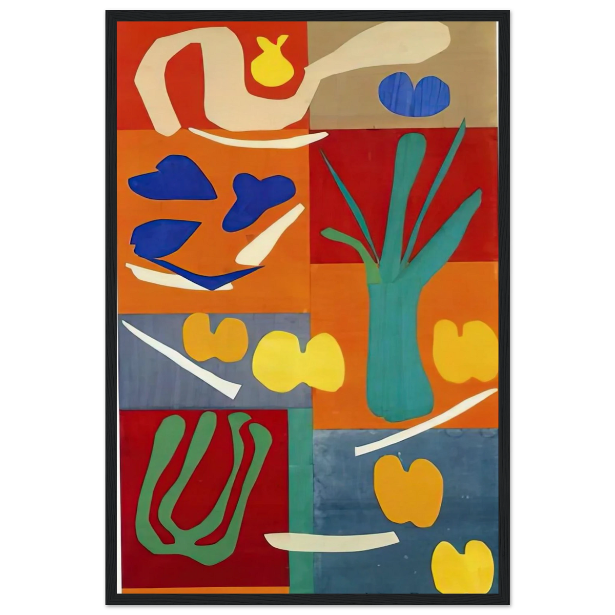 VEGETABLES 1952 Framed Poster | Henri Matisse Framed Prints Wall Art | Henri Matisse Print