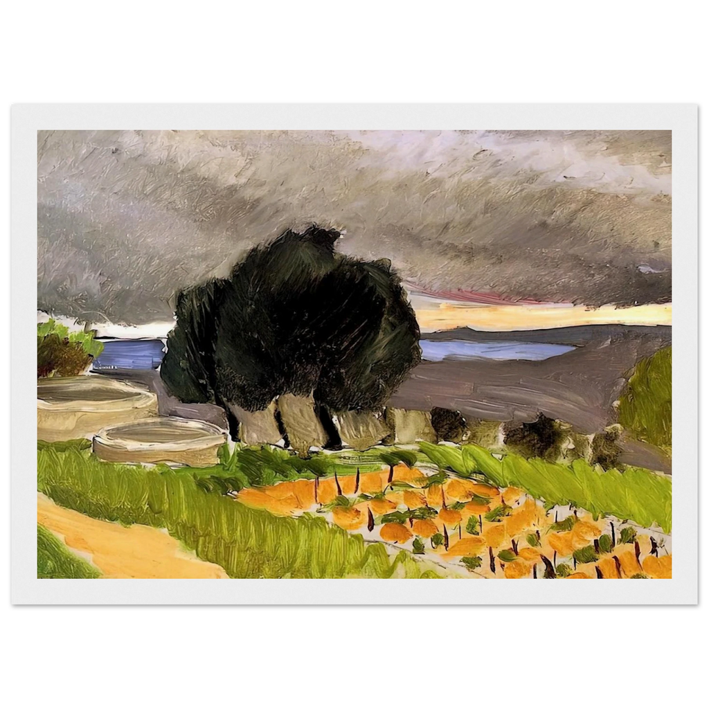 LANDSCAPE OF THE MIDI BEFORE THE STORM 1921 Framed Poster | Henri Matisse Framed Prints Wall Art | Henri Matisse Print