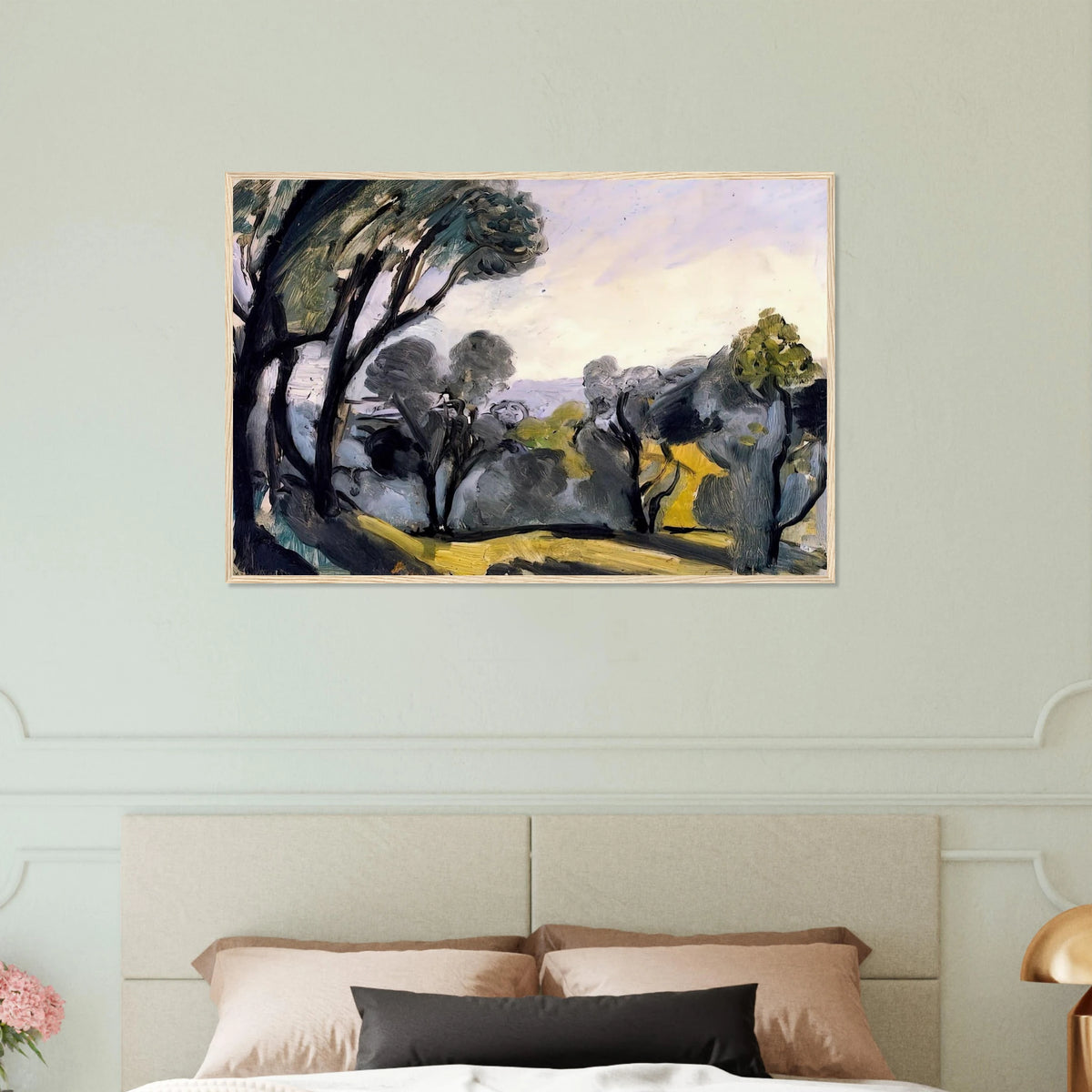 LANDSCAPE WITH OLIVE TREES 1918 Framed Poster | Henri Matisse Framed Prints Wall Art | Henri Matisse Print
