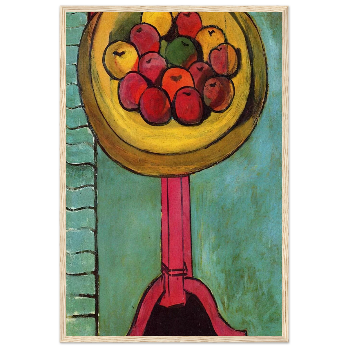 APPLES ON A TABLE GREEN BACKGROUND 1916 Framed Poster | Henri Matisse Framed Prints Wall Art | Henri Matisse Print
