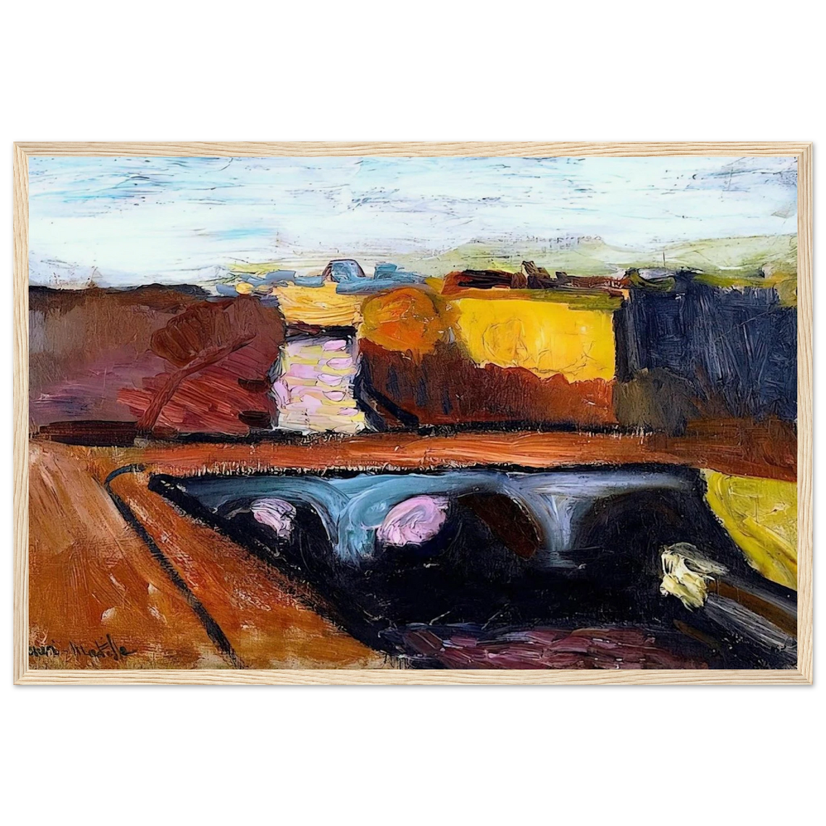 VIEW OF THE SEINE THE PONT SAINT MICHEL 1904 Framed Poster | Henri Matisse Framed Prints Wall Art | Henri Matisse Print