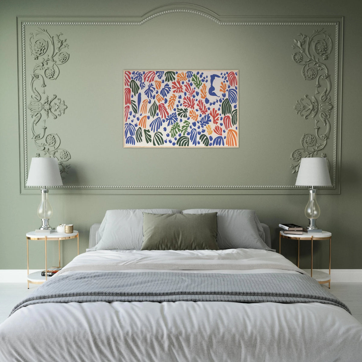 LA PERRUCHE ET LA SIRENE 1952 Framed Poster | Henri Matisse Framed Prints Wall Art | Henri Matisse Print