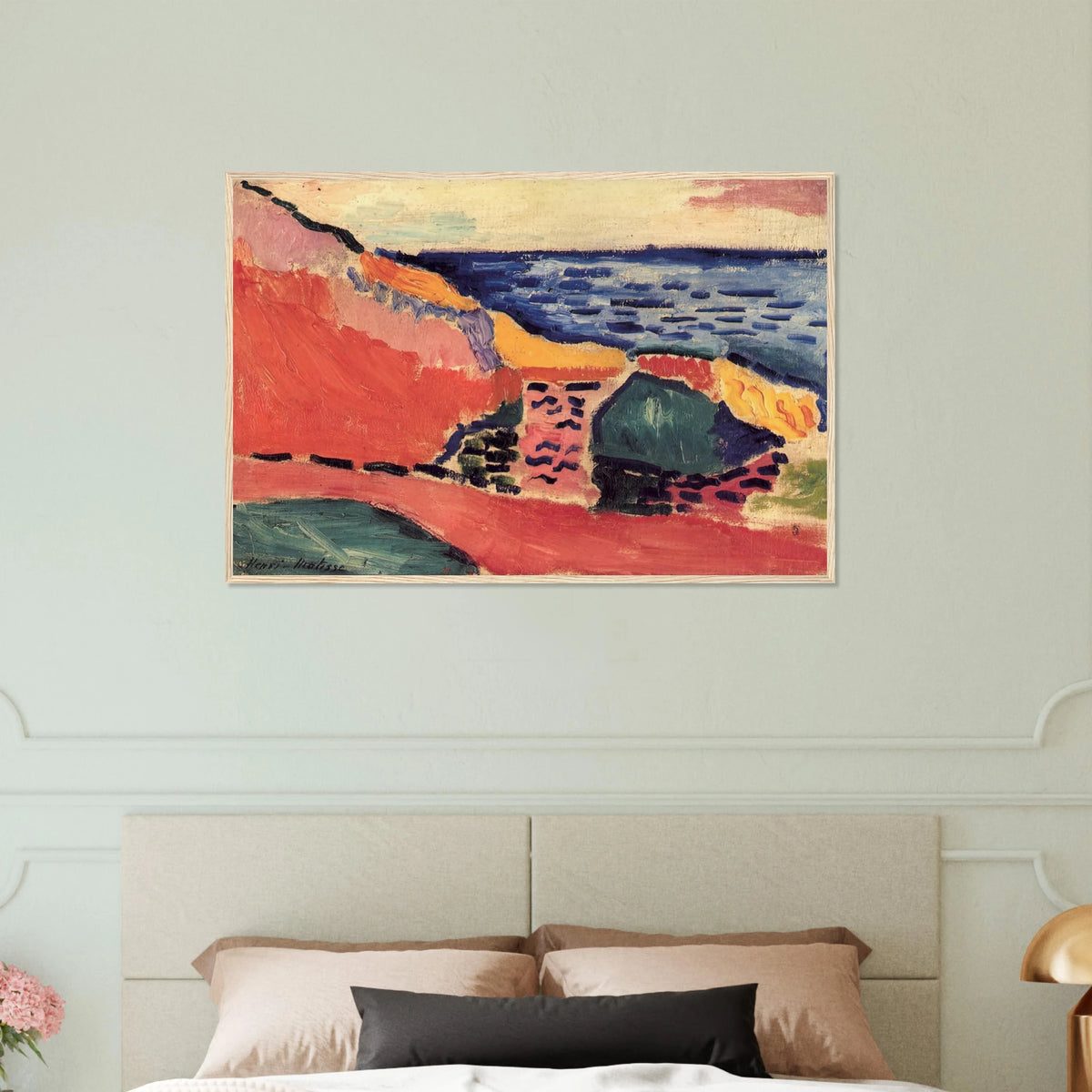 LA MOULADE COLLIOURE IN THE SUMMER 1905 Framed Poster | Henri Matisse Framed Prints Wall Art | Henri Matisse Print
