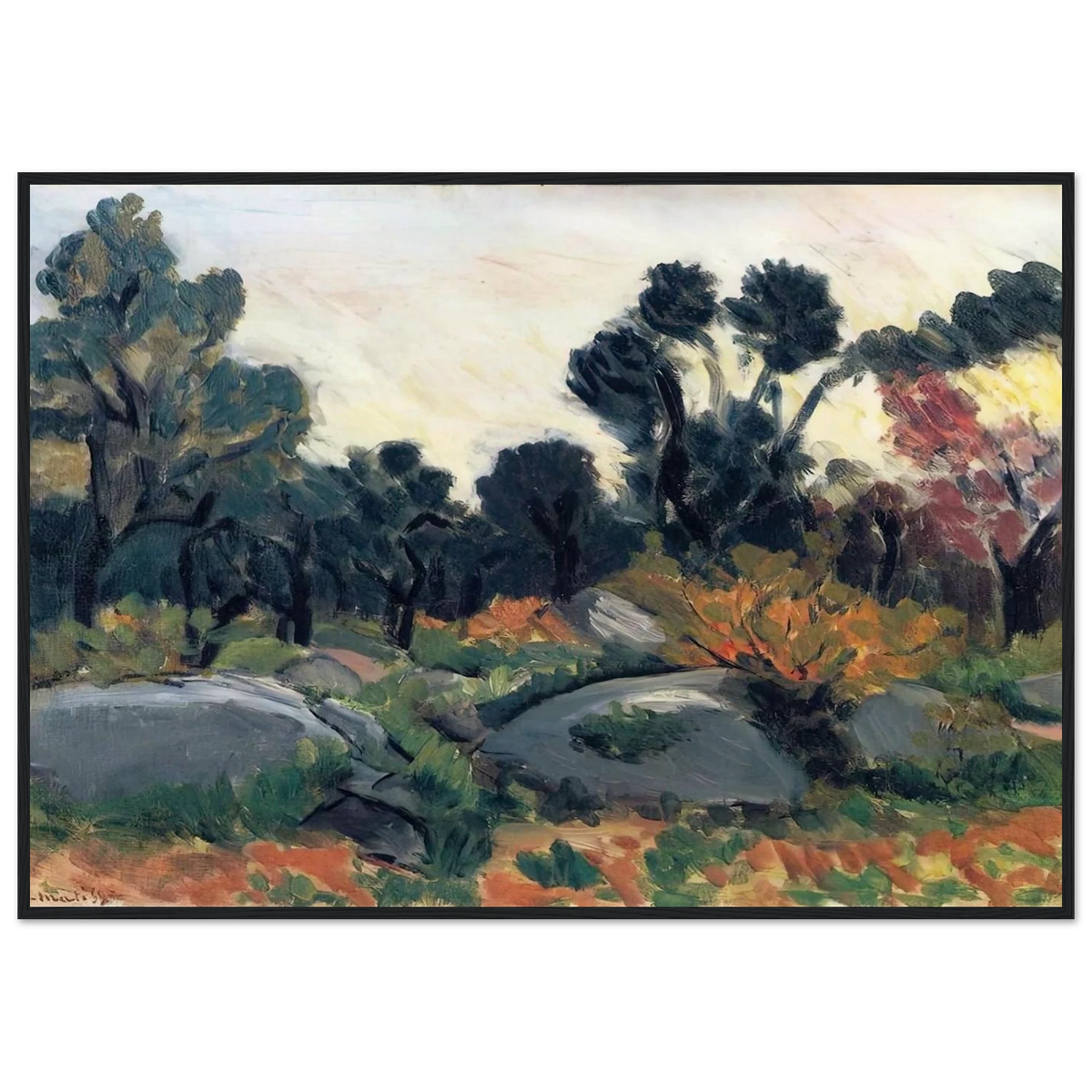 LANDSCAPE 3 Framed Poster | Henri Matisse Framed Prints Wall Art | Henri Matisse Print