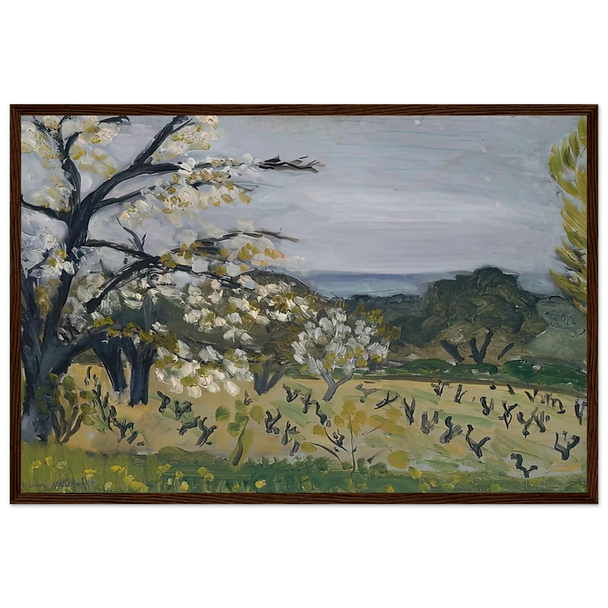 LANDSCAPE NICE 1919 Framed Poster | Henri Matisse Framed Prints Wall Art | Henri Matisse Print