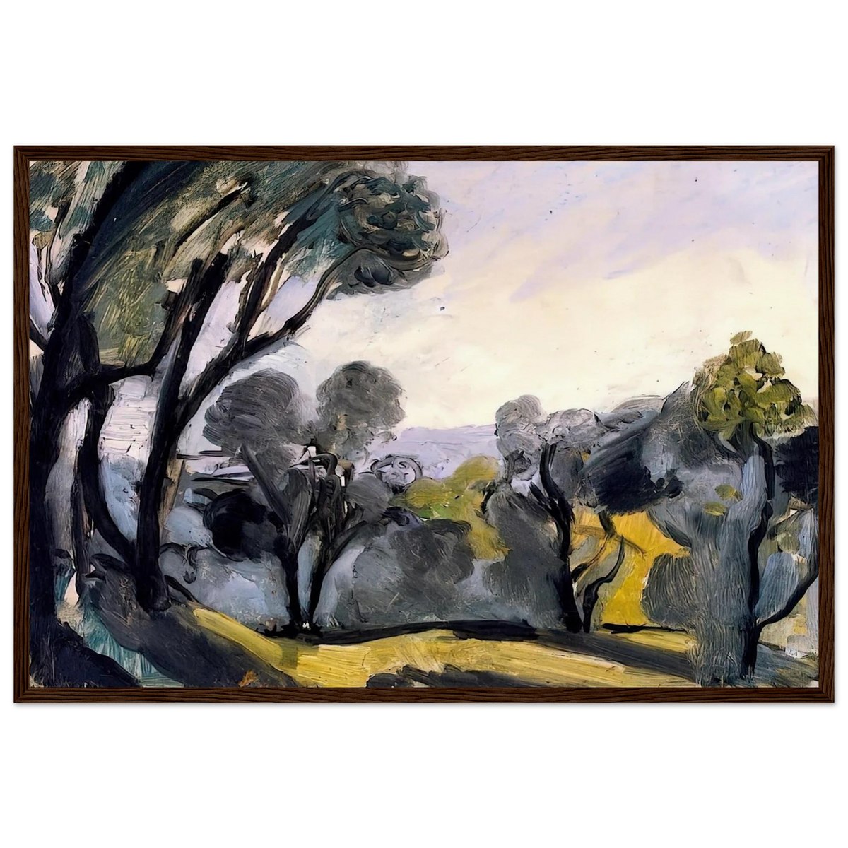 LANDSCAPE WITH OLIVE TREES 1918 Framed Poster | Henri Matisse Framed Prints Wall Art | Henri Matisse Print