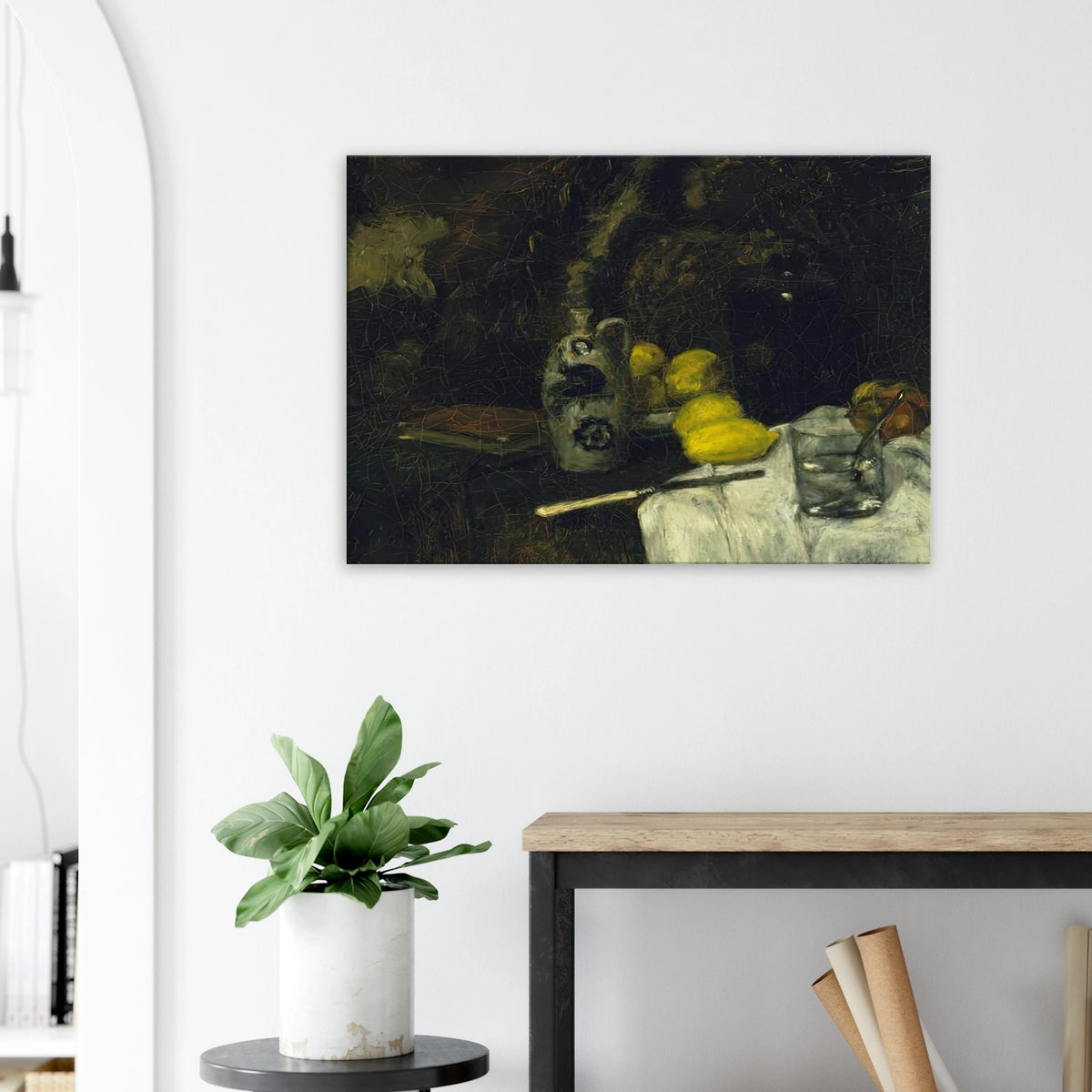 LEMONS AND BOTTLE OF DUTCH GIN 1896 Canvas | Henri Matisse Canvas | Henri Matisse Print