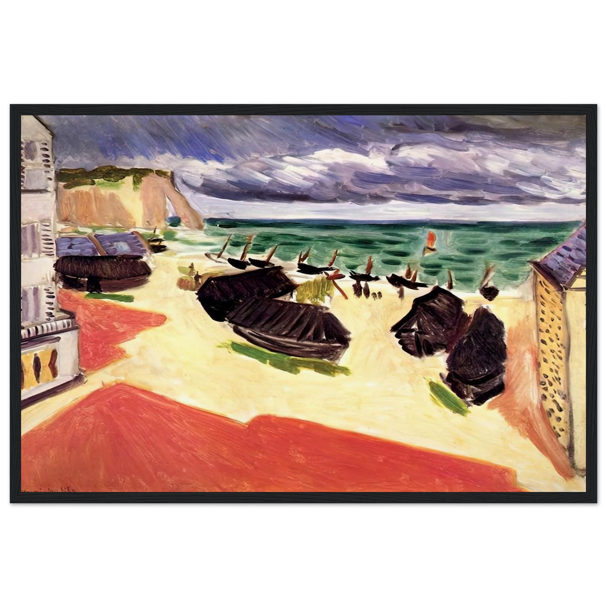 FISHING BOATS IN WINTER ETRETAT 1921 Framed Poster | Henri Matisse Framed Prints Wall Art | Henri Matisse Print