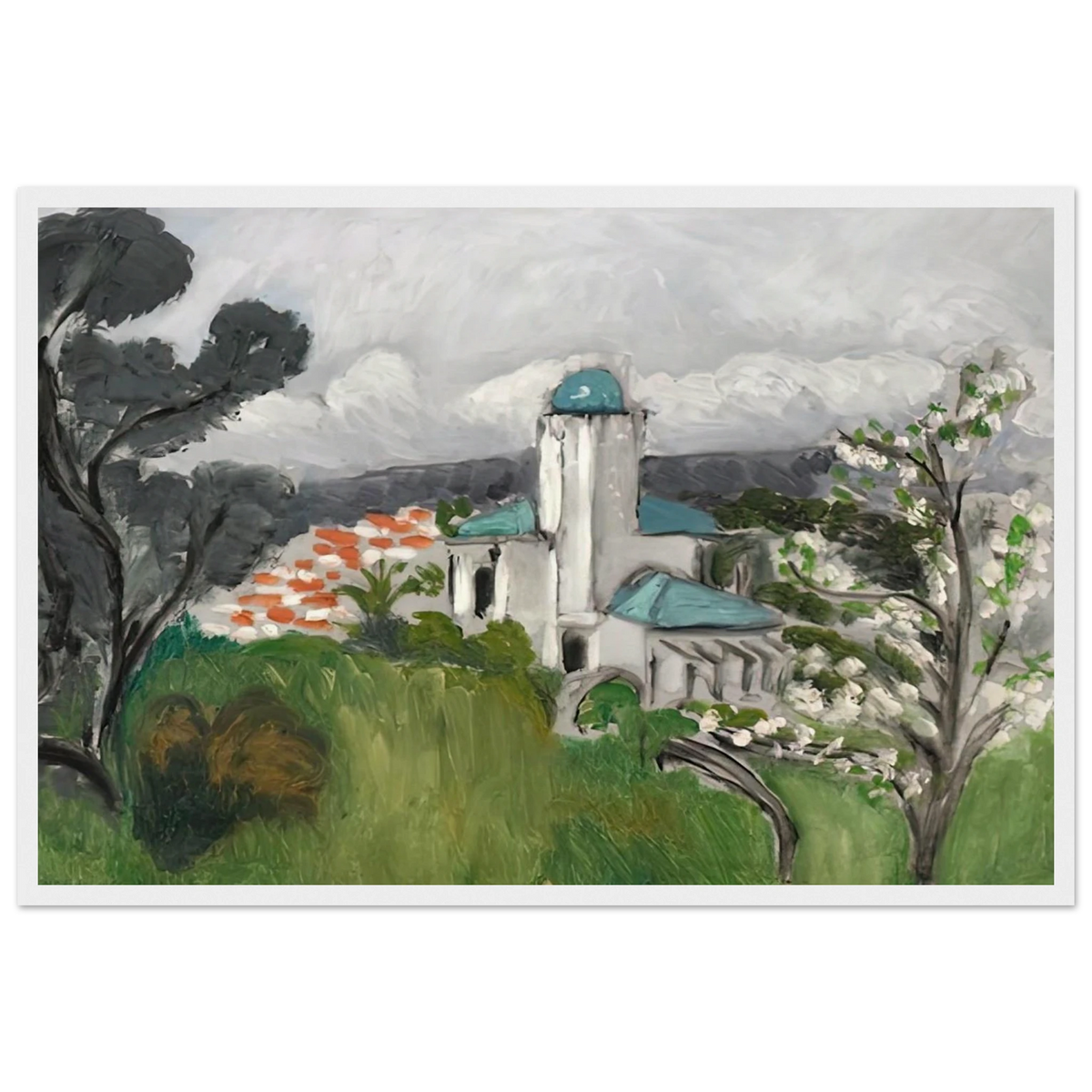 LA VILLA BLEUE 1918 Framed Poster | Henri Matisse Framed Prints Wall Art | Henri Matisse Print