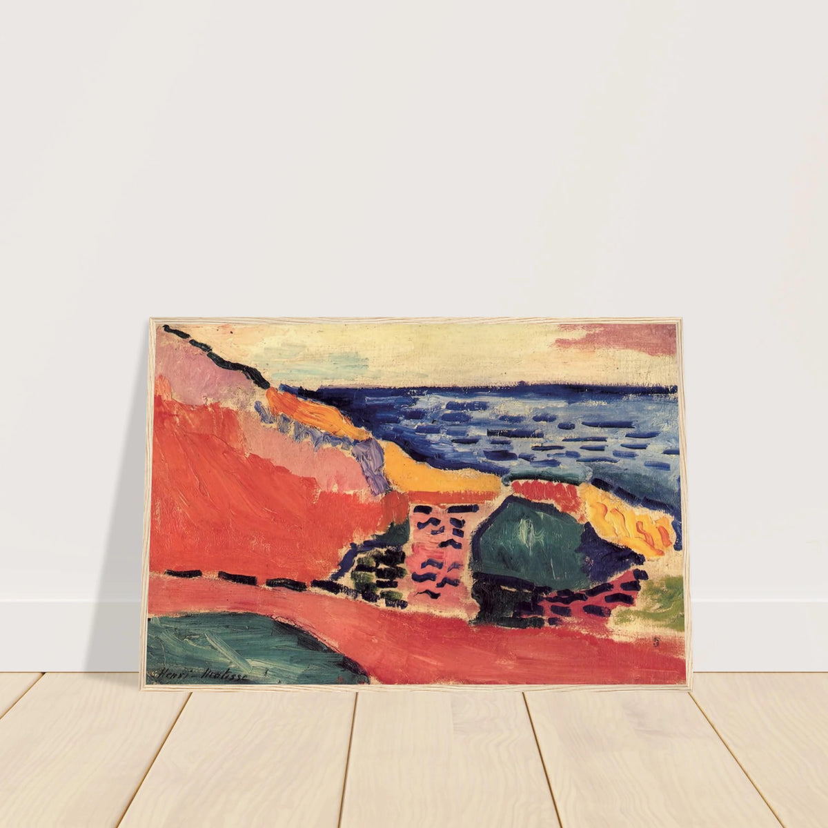 LA MOULADE COLLIOURE IN THE SUMMER 1905 Framed Poster | Henri Matisse Framed Prints Wall Art | Henri Matisse Print