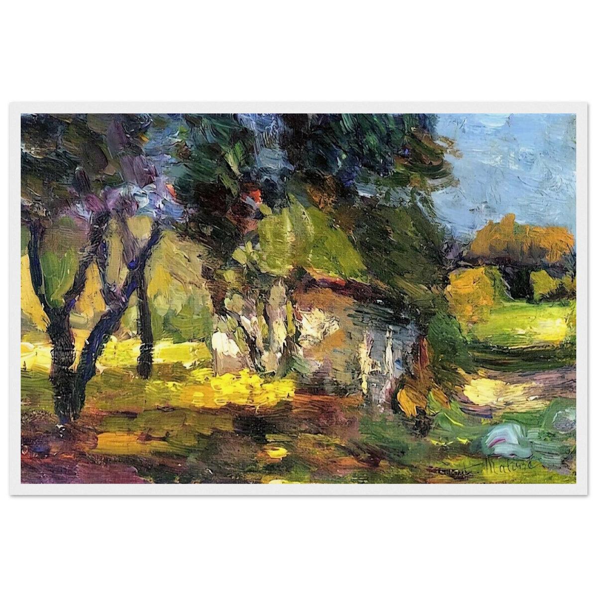 LANDSCAPE CORSICA 1898 Framed Poster | Henri Matisse Framed Prints Wall Art | Henri Matisse Print